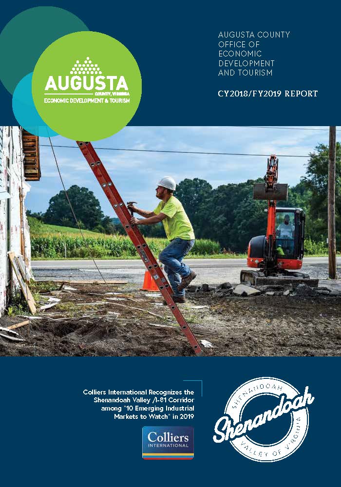Cover for Augusta County Economic Development & Tourism Annual Report CY2018/FY2019