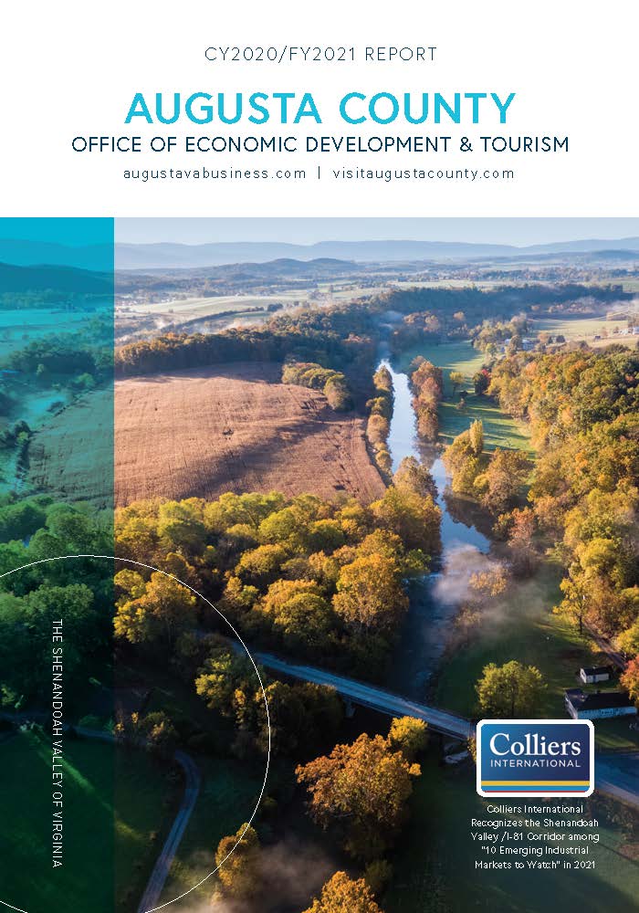 Cover for Augusta County Economic Development & Tourism Annual Report CY2020/FY2021